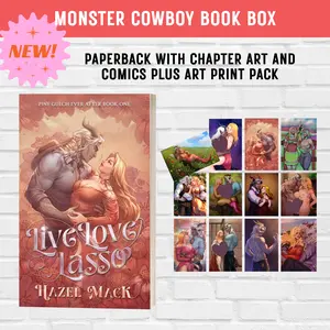 Live Love Lasso Small Town Monster Cowboy Romance  - BOOK BOX incl. Paperback and Art Print Pack