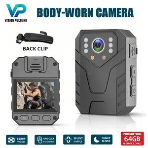 2026 Latest 1080P HD Body Camera, Portable Wearable Video Recorder with One-Key Recording, Large Battery, Clear Night Vision, Intelligent Motion, Continuous Loop Recording, 2.0” HD Display, Lightweight Design for Cycling, Outdoor Activities
