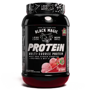Black Magic Multisource Protein - High-Quality Whey Protein Concentrate with Egg Protein, Micellar Casein & MCTs for Muscle Building & Recovery Healthcare Supplement