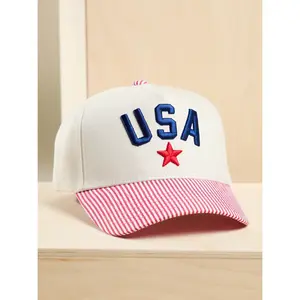 Altar'd State USA Striped Trucker Hat