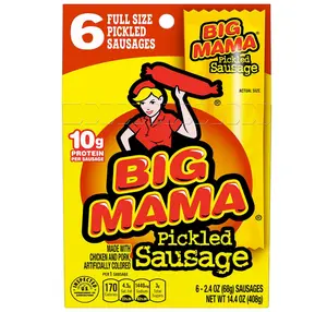 Penrose Big Mama Pickled Sausages, 2.4 Ounce, 6 Pack