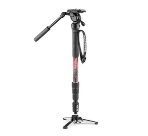 Manfrotto Element MII Video Monopod Fluid Head - 4-Section Stability for Videographers