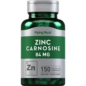 Piping Rock Zinc Carnosine Supplement | 84mg | 150 Capsules | Non-GMO, Gluten Free