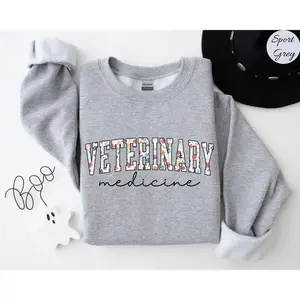 Veterinary Medicine T-Shirt or Sweatshirt, Vet T-shirt short sleeve, Animal Doctor Tshirt Veterinarian Vet Tech tee, Veterinary Medicine T-Shirt Cotton