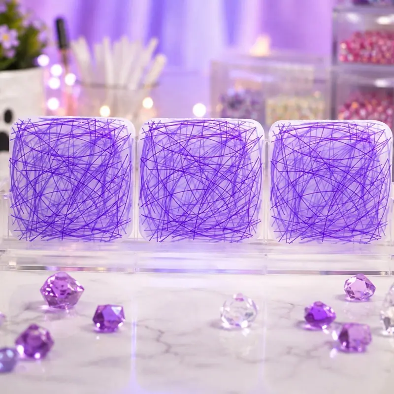 Purple- Trich relief silicone picky pad - 3 pack, 2.5" x 2.5" Textured Fidget Pads for Trichotillomania skin picking ADHD anxiety stress relief Sensory Relaxation