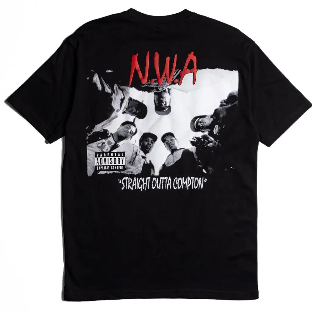 N.W.A Straight Outta Compton 1980s Gangsta Rap Vintage Tee HY6913N.W.A Straight Outta Compton 1980s Gangsta Rap Vintage Tee HY6913