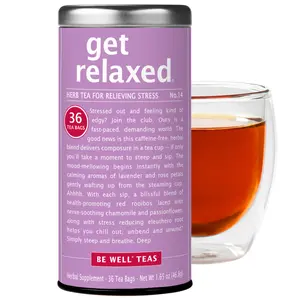 The Republic of Tea - Get Relaxed - Herbal Tea for Relieving Stress, 36 Tea Bags