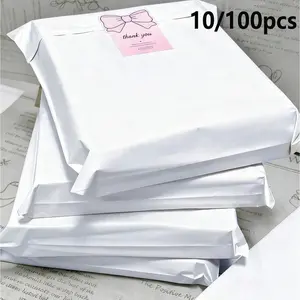 Thick Waterproof Solid Color Packaging Wrapping Bags, Simple Multi-Functional Bag, Ideal for Office, Shipping, Gifts, Halloween, Thanksgiving, Christmas, Postal Bags