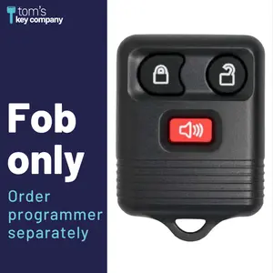 Brand New Aftermarket 3 Button Keyless Entry Remote FOB for Select Ford Vehicles (FOR-3B-DOOR)