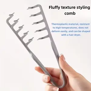 Puffy Texture Hair Comb, Firm Grip, Root Lift, Seamless Blend, Fine Tooth Design for All Hairstyles, Anti-Slip Fixation
