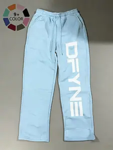 High-Waisted Straight-Leg Athletic Pants Sports Bottoms Unisex Style Breathable Fabric Soft and Comfortable Fit Casual Fitness Pants