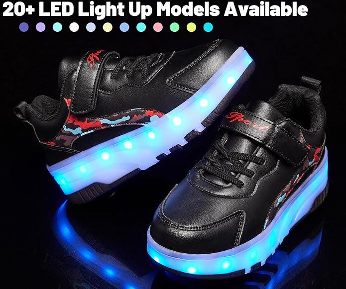 Children's LED light skate shoes are fun and fashionable, suitable for boys and girls' birthday parties and Christmas