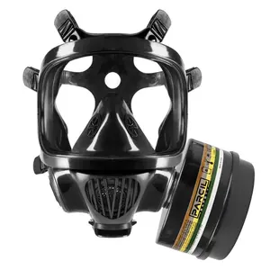 Parcil Distribution New 2025 Full Face Respirator Gas Mask with Organic Vapor and Particulate Filter - Tactical, Survival, & Industrial Applications