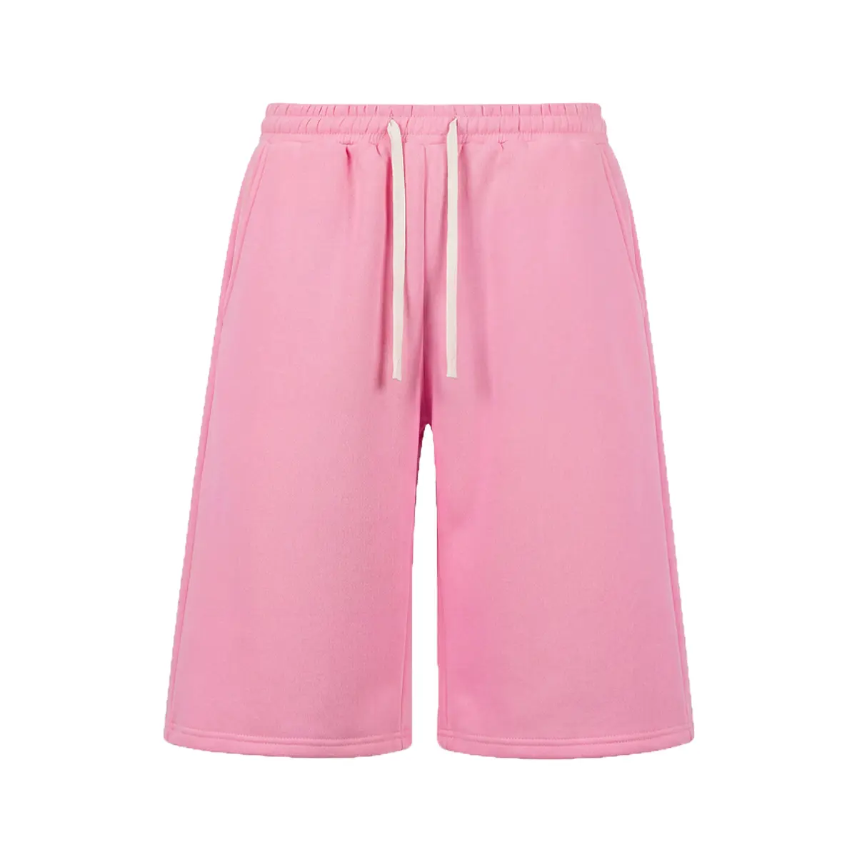 Men's Basic Solid Knit Baggy Capri Shorts - Loose-Fit 3/4 Length Menswear Pants with Drawstring, Pockets for Summer Streetwear Clothes Set, Oversize, X Type Men's Basic Solid Knit Baggy Capri Shorts - Loose-Fit 3/4 Length Menswear Pants with Drawstring, Pockets for Summer Streetwear Clothes Set, Oversize, X Type
