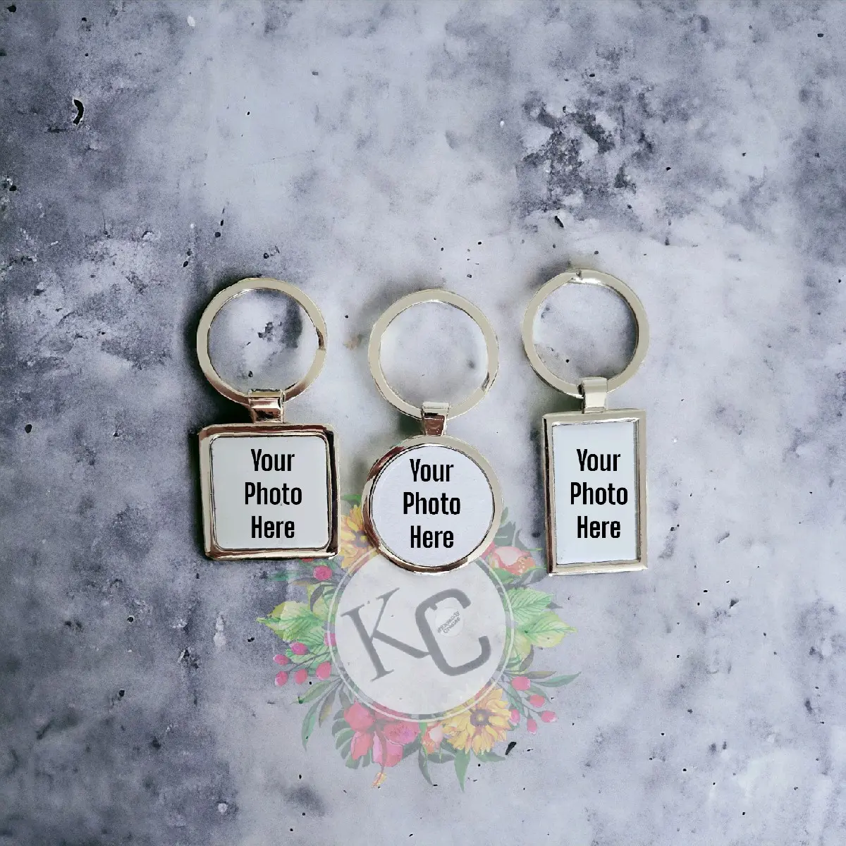 Metal Photo Keychain