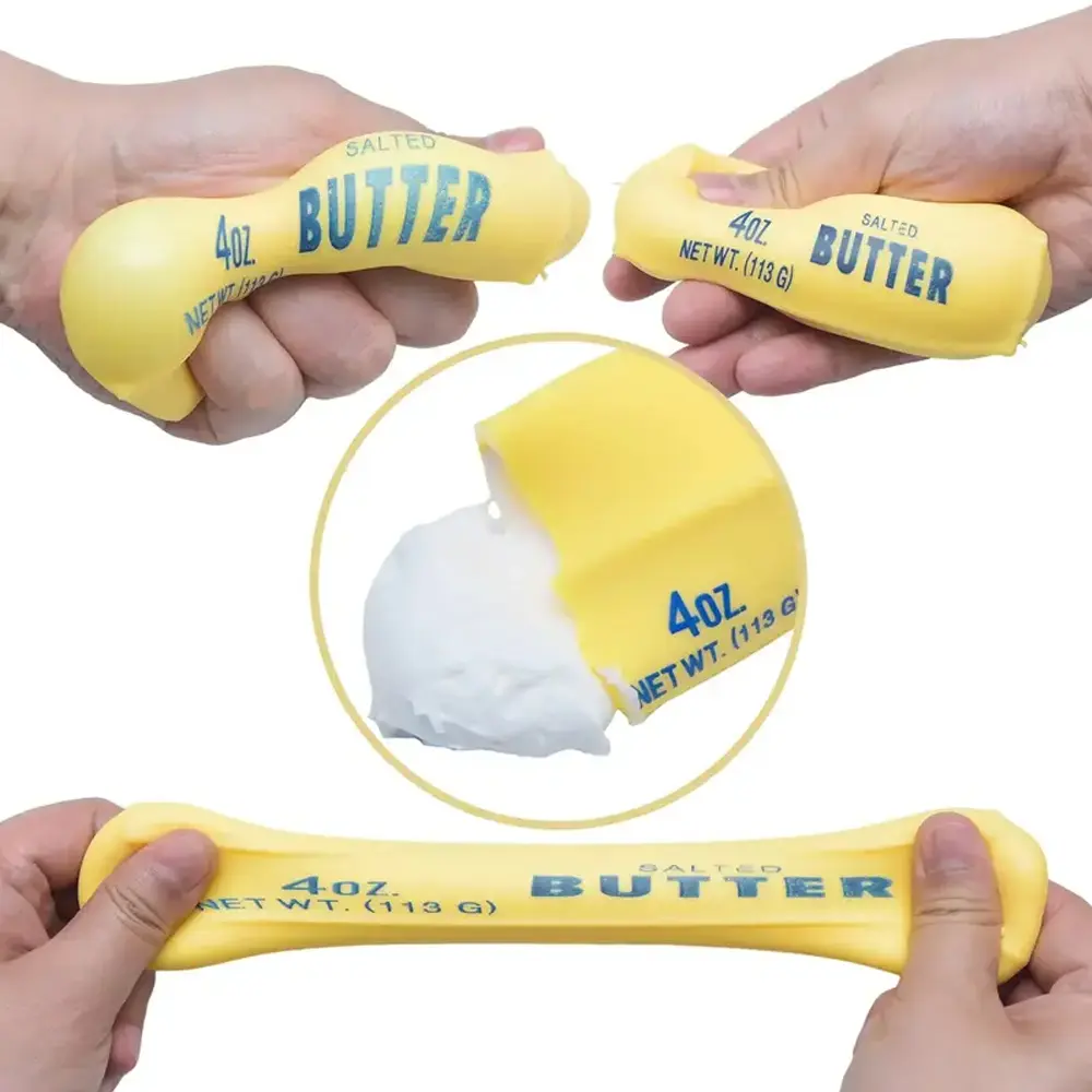 Ultra-Soft Slow-Rebound Butter Stick Squishies Toy - Fidget Stress Relief Toy with Realistic Look, Festive Gift Pick for Novelty Play, Squishies Toys, Unisex Ultra-Soft Slow-Rebound Butter Stick Squishies Toy - Fidget Stress Relief Toy with Realistic Look, Festive Gift Pick for Novelty Play, Squishies Toys, Unisex