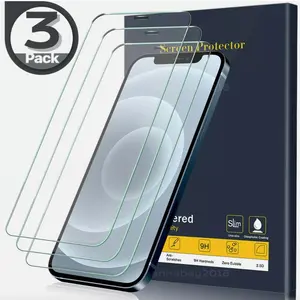 3X Tempered Glass Screen Protector for iPhone 7, 8, X, XR, 11, 12, 13, 14, 15, 16, Pro Max - Ultra Clear, 9H Hardness, Anti-Scratch, Bubble-Free, Case-Friendly, HD Clarity, Touch Sensitive - Premium Screen Guard Protection