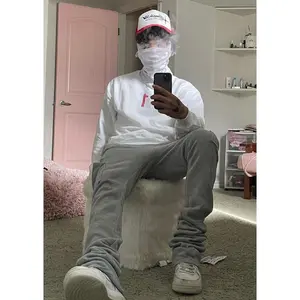 STACKED SWEATS WITH POCKETS - PICK YOUR COLOR