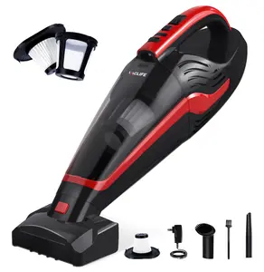 VacLife Handheld Vacuum for Pet Hair - Car Vacuum Cleaner Cordless Rechargeable, Hand Held Vacuum with Reusable Filter & LED Light, Powerful Stair Vacuum with Motorized Brush