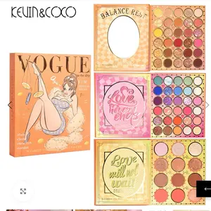 Eyeshadow Kevin & Coco 72 Color Cosmetic Makeup Metallic Matte