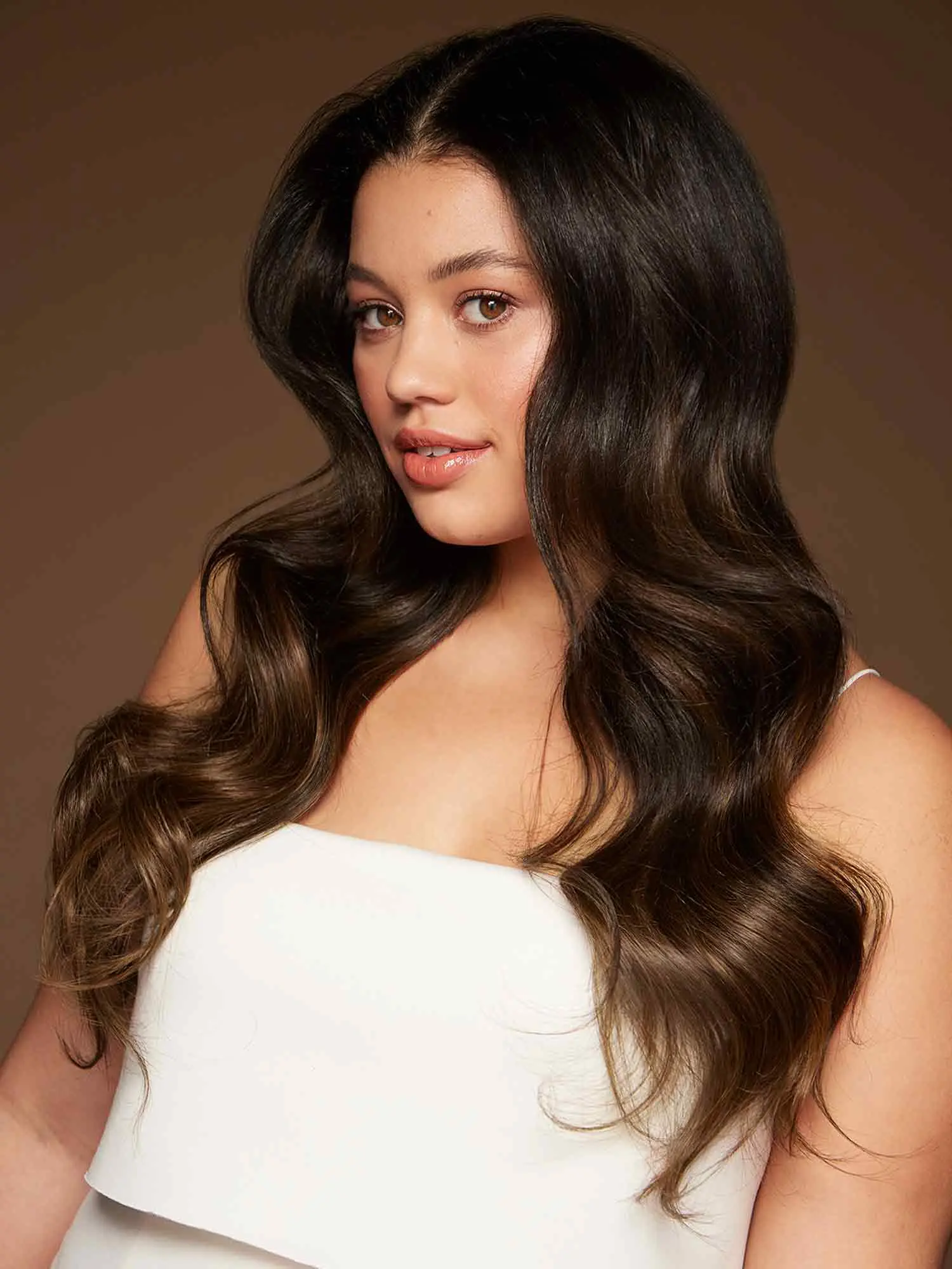 Luxy Hair 20" Seamless Clip-In Hair Extensions – Mocha Brown Balayage | 180g Remy Human Hair Luxy Hair 20" Seamless Clip-In Hair Extensions – Mocha Brown Balayage | 180g Remy Human Hair