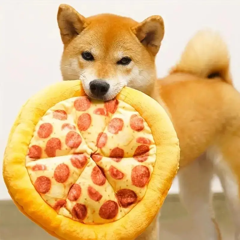 Pizza Design Pet Interactive Toy, Bite Resistant Chew Toys for Dogs, Dog Toys, Pet Indoor & Outdoor Playing Supplies