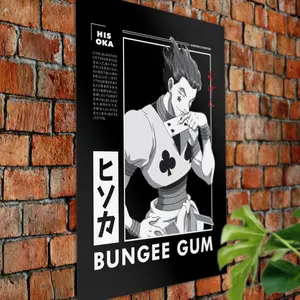 (Poster) Hunteer X Hunteer Poster Hisoka , Cool Anime Artwork With Japanese Characters & Bungee Gum Print , Poster for Animemanga Fans