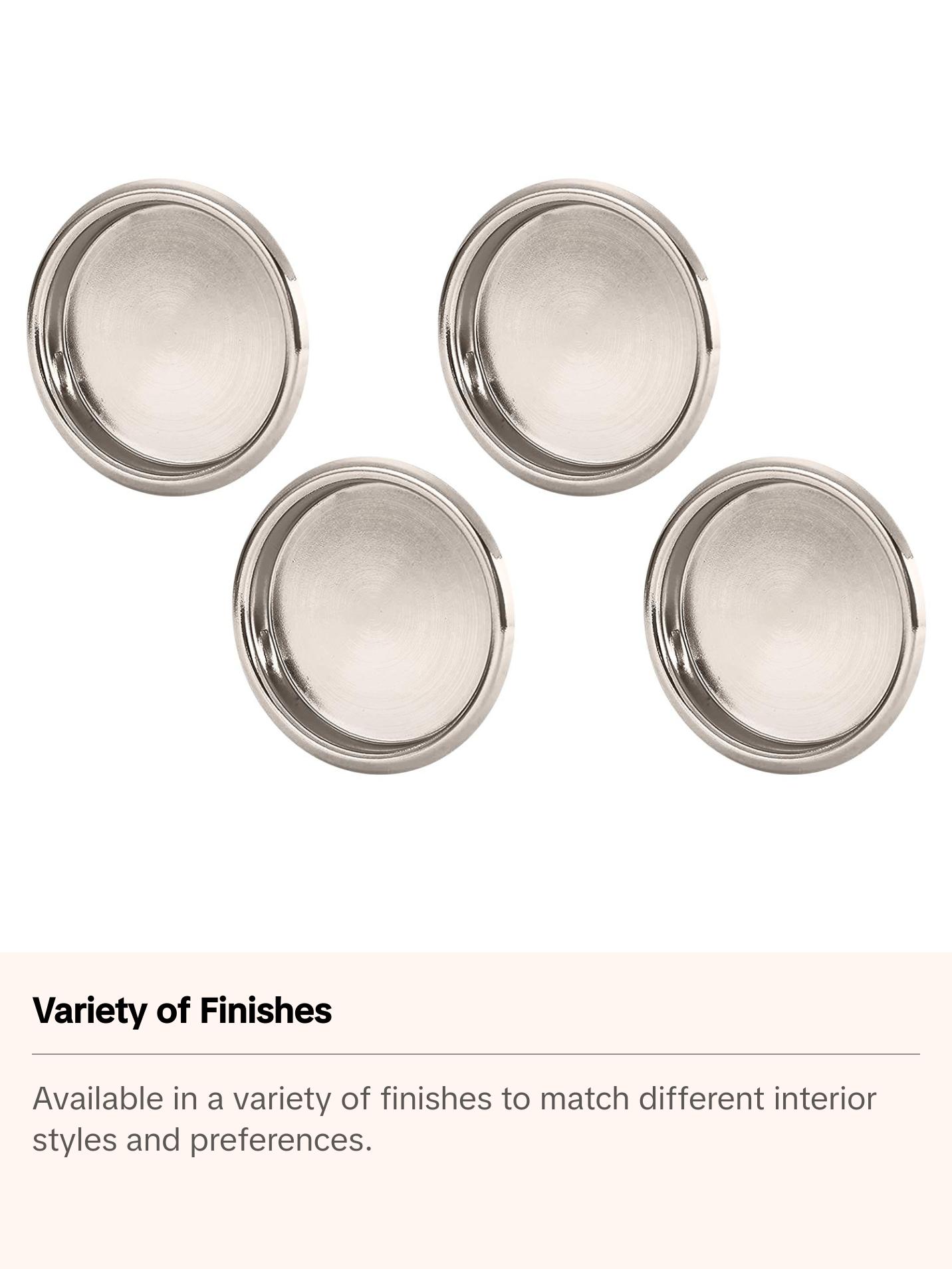 Nuk3y Easy Snap in Closet Door Finger Pull, 2-1/8" , 4 Pack