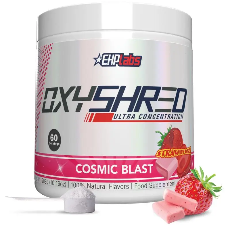 EHPlabs OxyShred Ultra Concentration Pre Workout Powder - 33 Serves, 150mg Caffeine Per Scoop, Sugar Free, Vegan Friendly, Gluten Free, Metabolic Balance, Clean Natural Energy Fitness Supplement for Men & Women