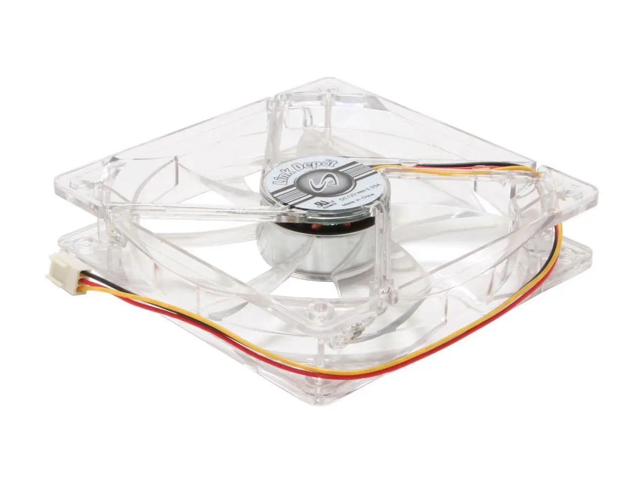 Link Depot FAN-4LED-120BU 120mm Blue LED Case Cooling Fan