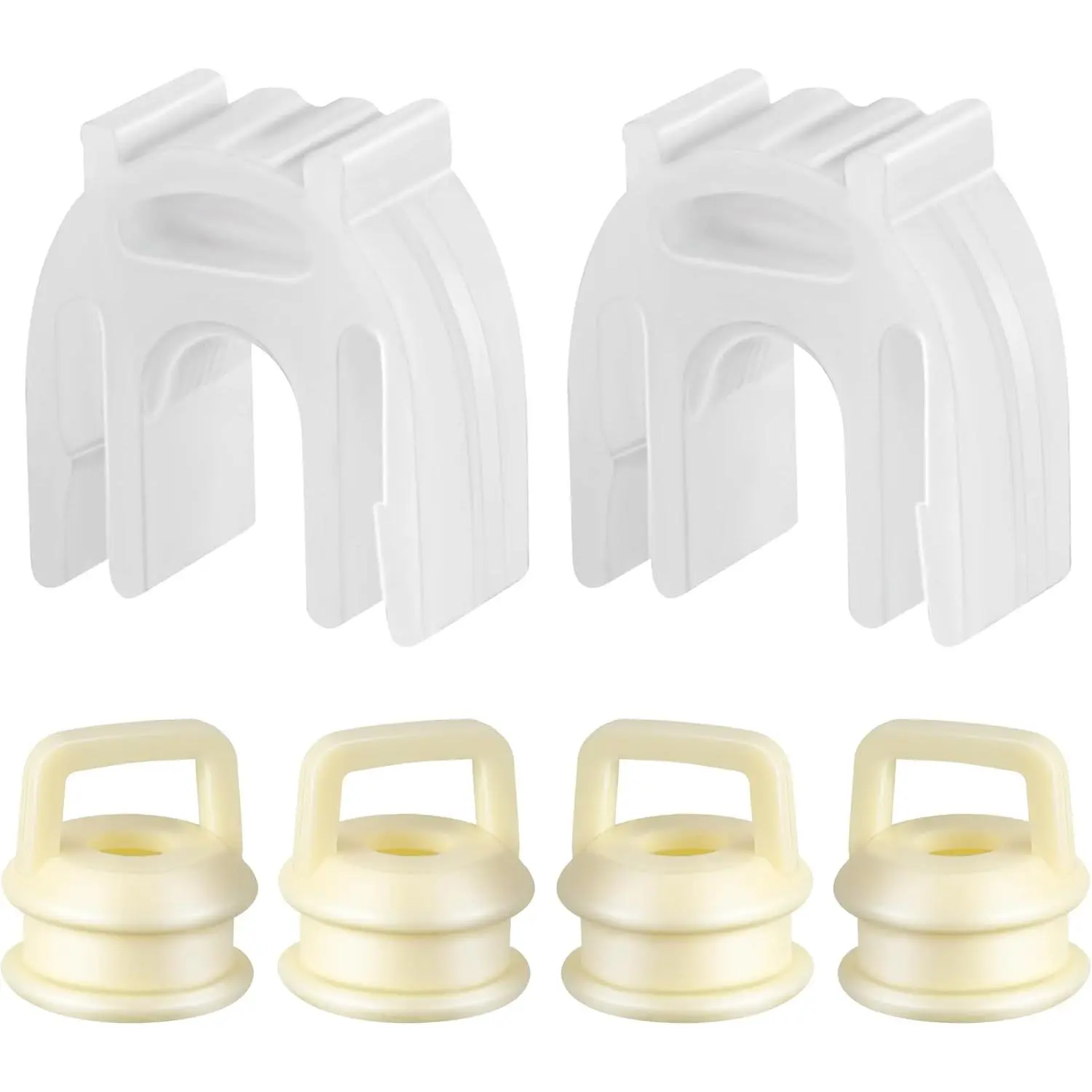 2 Set/6 Pcs Automotive Shift Cable Bushing Kit with AG Clip (Part Nos. 14104,15276979,52855956) - Car/Truck Replacement Parts Compatible with Chevrolet 1500/2500/3500 (4.3L,5.3L,6.0L,6.2L,6.6L), Cadillac, Buick, GMC Car Parts, Multi-Model