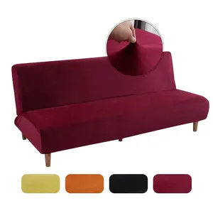 Solid Color Sofa Cover, 1 Count Elastic Sofa Slipcover, Dustproof Sofa Protector for Home Living Room, Sofa Protector for Three Seat Sofa, Couch Sofa Protector, Fashion Couch Protector