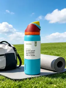 32oz Owala Water Bottle with Push-Button Flip Lid, BPA-Free Reusable Insulated Flask for School, Gym, and Outdoor Activities Drinkware Tumbler Bottled Mug Portable