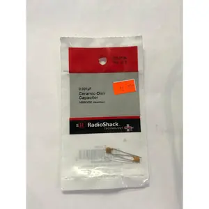 Radio Shack 0.001F Ceramic Disc Capacitor 500WVDC maximum (pk of 2)