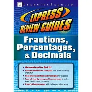 USED-Express Review Guides: Fractions, Percentages, & Decimals by LearningExpress Editors (Paperback)