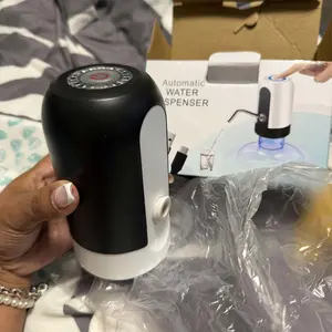 5-Gallon Water Bottle Dispenser (White): USB-Charged Electric Automatic Pump, Suitable for Home, Office, Indoor & Outdoor