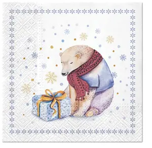Animal Napkins Bear Decoupage Art Craft Paper Luncheon Napkin