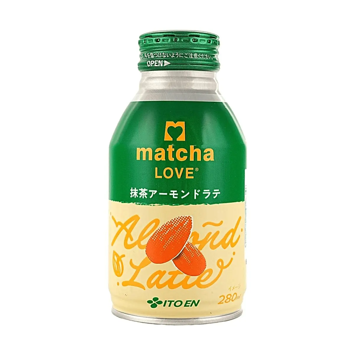 ITO EN Matcha Almond Milk Latte - 280ml, Japanese Uji Matcha, Plant-Based Protein Drink, Low Sugar, Nutty Flavor