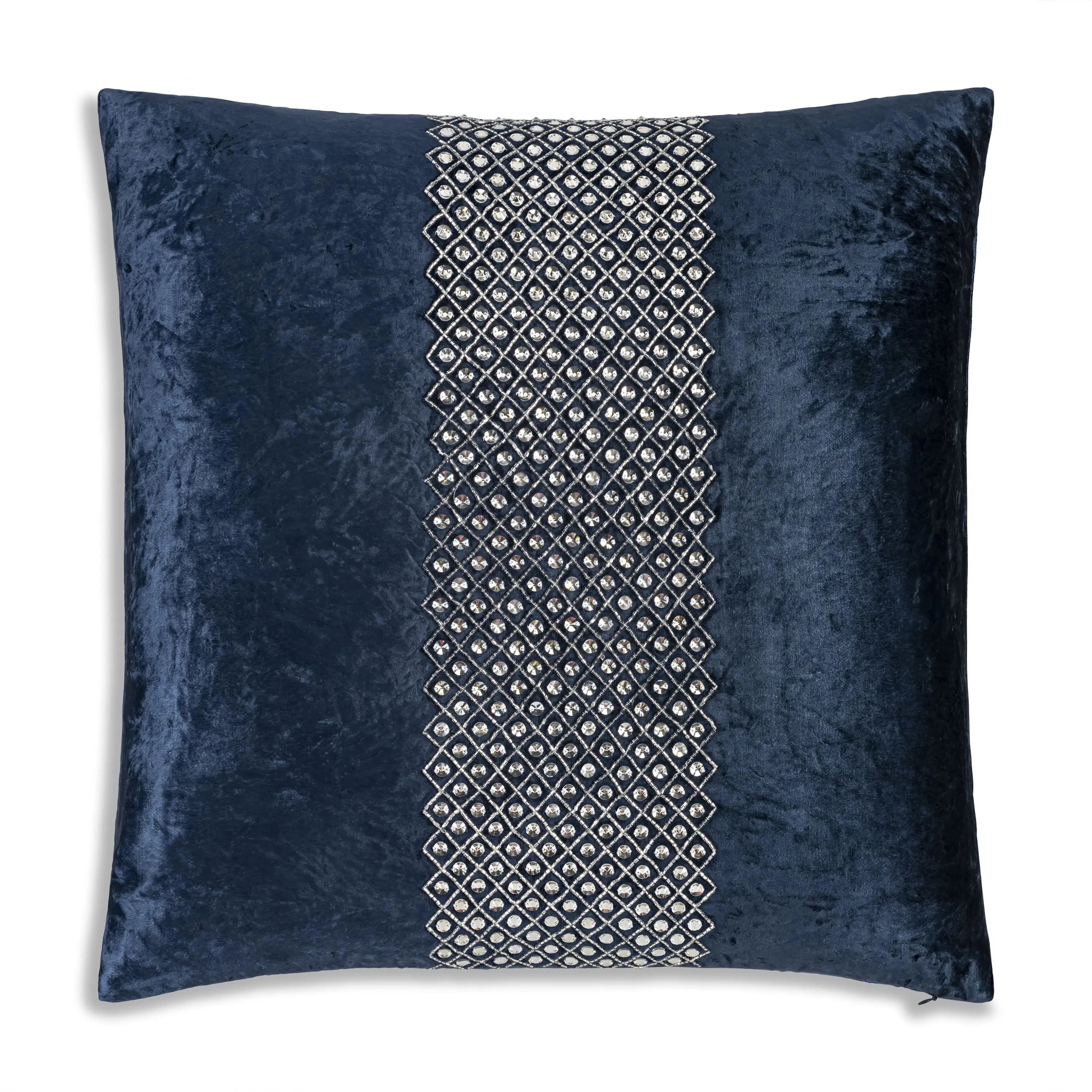 Juliet Bedazzled Crystal Navy Pillow