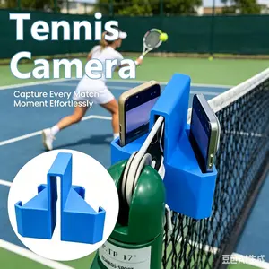 Portable Adjustable Tennis Net Camera Stand Durable Lightweight Sports Tripod Stable Support Bracket Ideal for Tennis Training Match Recording Daily Practice Multi Purpose Outdoor Court Video Shooting Practical Sports Shooting Accessories