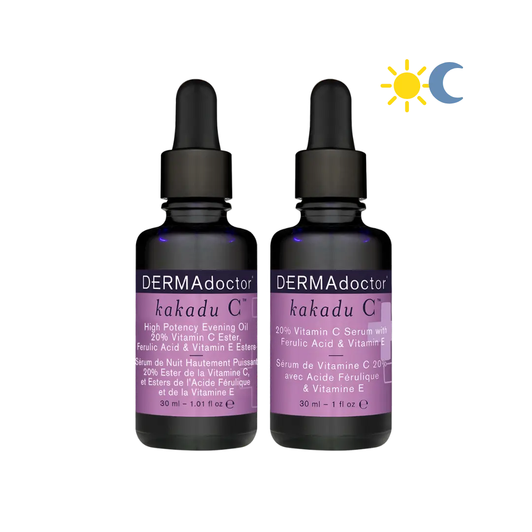 Dermadoctor Kakadu C Day/Night Brightening Serum - 30 ml - 20% Vitamin C & E, 20% Niacinic Acid, Evening Serum for Brightening Skin