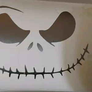 Jacks Face Car Window Decal - Unique Halloween Design for Your Vehicle