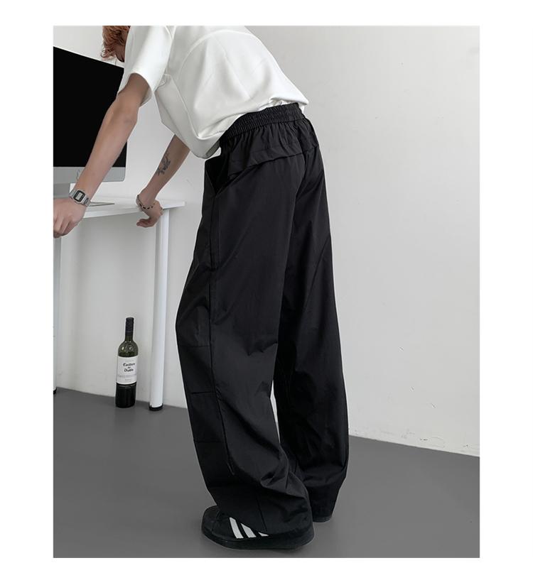 Summer Thin Pants Woven Outdoor Quick- drying Pants Men' s Loose Casual Pants Breathable Mesh Functional Overalls