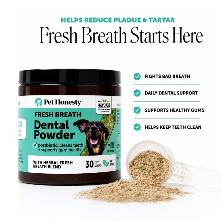 Fresh Breath Dental Powder for Dogs (30 servings)