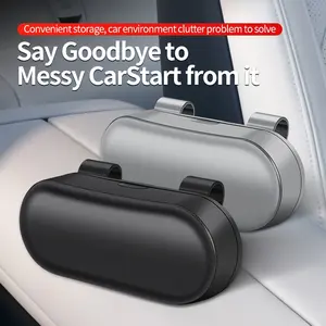 Car Eyeglass Case Portable Car Sunglasses Holder Automotive Interior Accessories Glasses Stand Eyeglasses Holder Eye Glass Box Bag Convenient Storage Car Storage Organizers Multi-Functional Storage Box