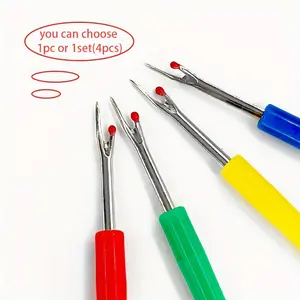 4pcs Small Plastic Seam Ripper for Sewing and Cross Stitch, Easy to Use Seam Cutter, DIY Sewing Tools, High-Quality Thread Remover
