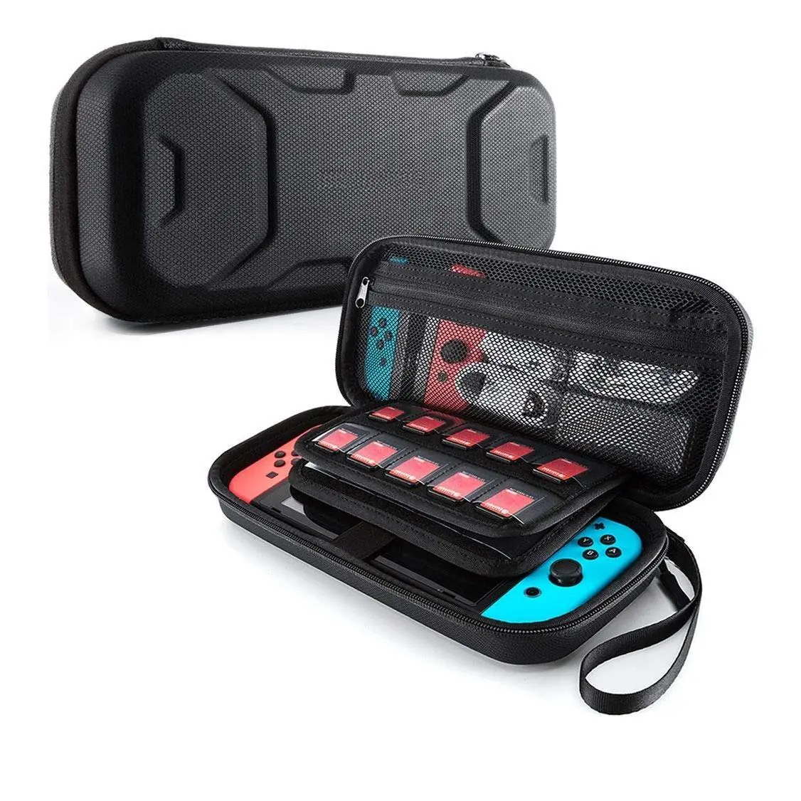 h-57  Carrying Case for Nintendo Switch OLED/Switch 1/Switch Lite, Deluxe Protective Travel Carry Case Pouch for Nintendo Switch Console & Accessories (Black)