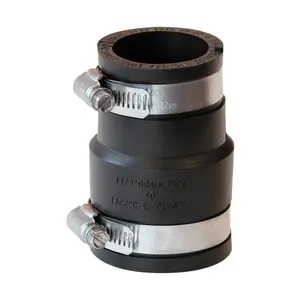 Fernco Schedule 40 1-1/2 in. Hub each X 1-1/4 in. D Hub PVC Flexible Coupling 1 pk