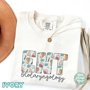 Comfort Colors Otolaryngology Nurse Shirt, ENT Nurse Shirt, ENT Tee, Ear Nose Throat Shirt, Nurse Tshirt, Nursing School Shirt, Otolaryngologist T-Shirt