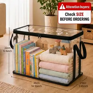Clear Plastic Storage Bin with Hinged Lid - Large-Capacity, Durable Organizer for Home, Camping, Moving (Sports & Outdoor Storage Solution)